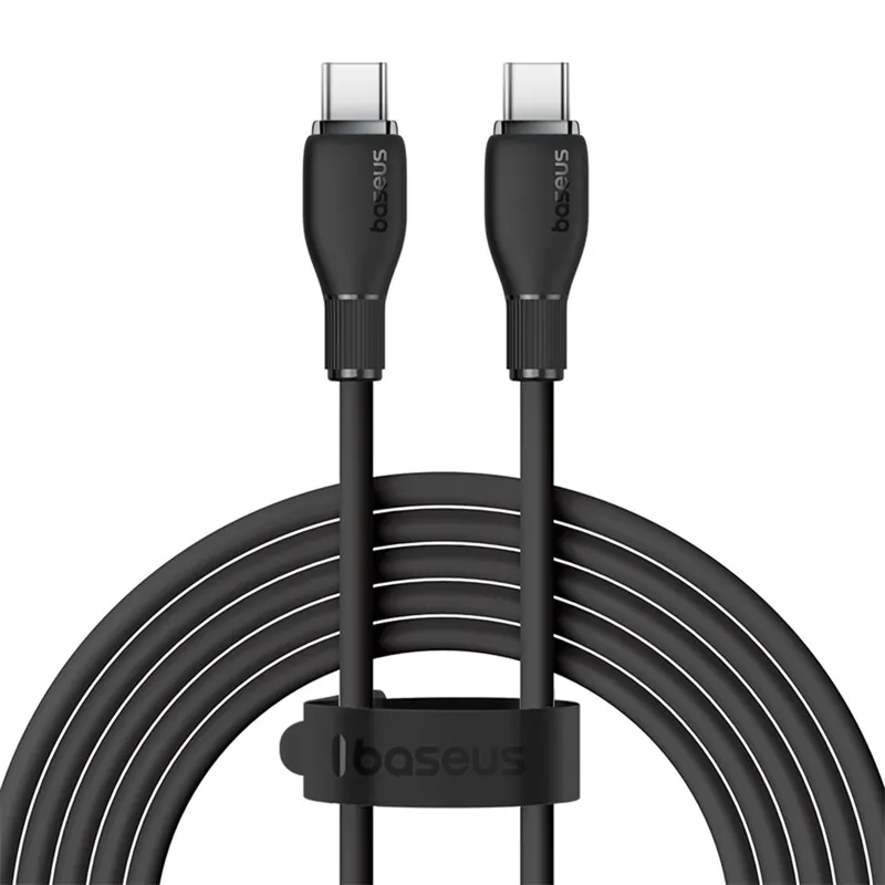 BASEUS ® Kabel Przewód Usb-C Pudding Series 100W 1.2M Czarna Hurtownia Taniej