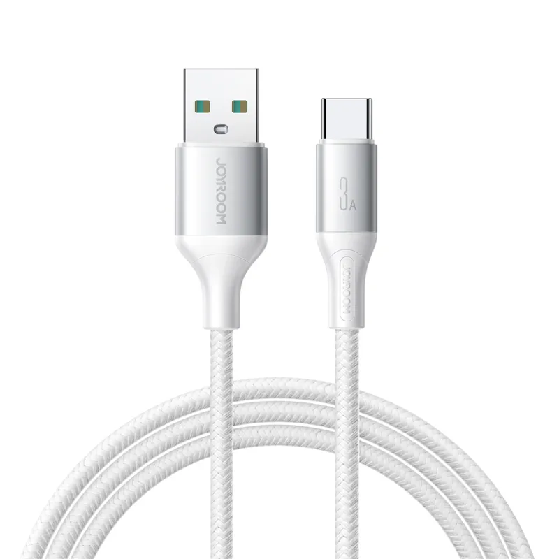 Szybka wysyłka JOYROOM ® Kabel Przewód Usb-A - Usb-C 3A 2M Biały Hurtownia Dropshipping