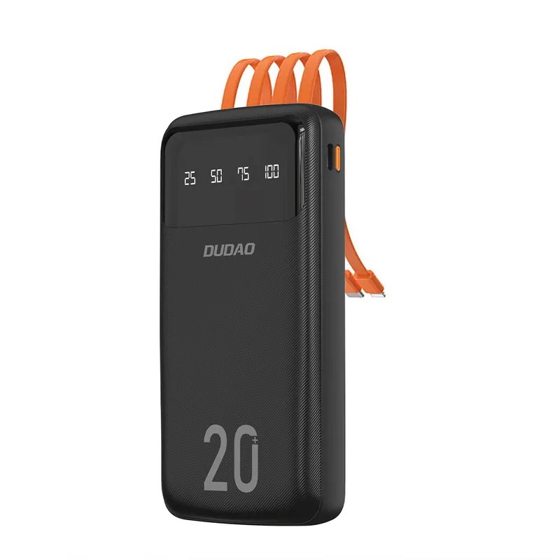 DUDAO ® Powerbank K6Pro+ 20000Mah Z Wbudowanymi Kablami Hurtownia Hit cenowy