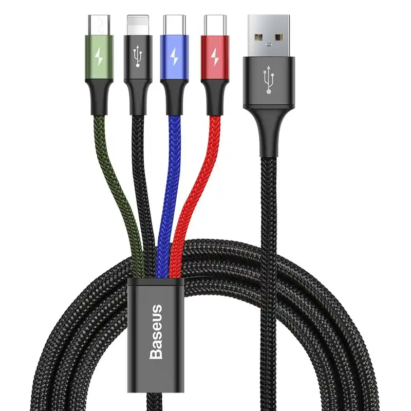 Nie przegap BASEUS ® Kabel przewód USB 4w1 Iphone Lightning 2 x US Hurtownia Sklep