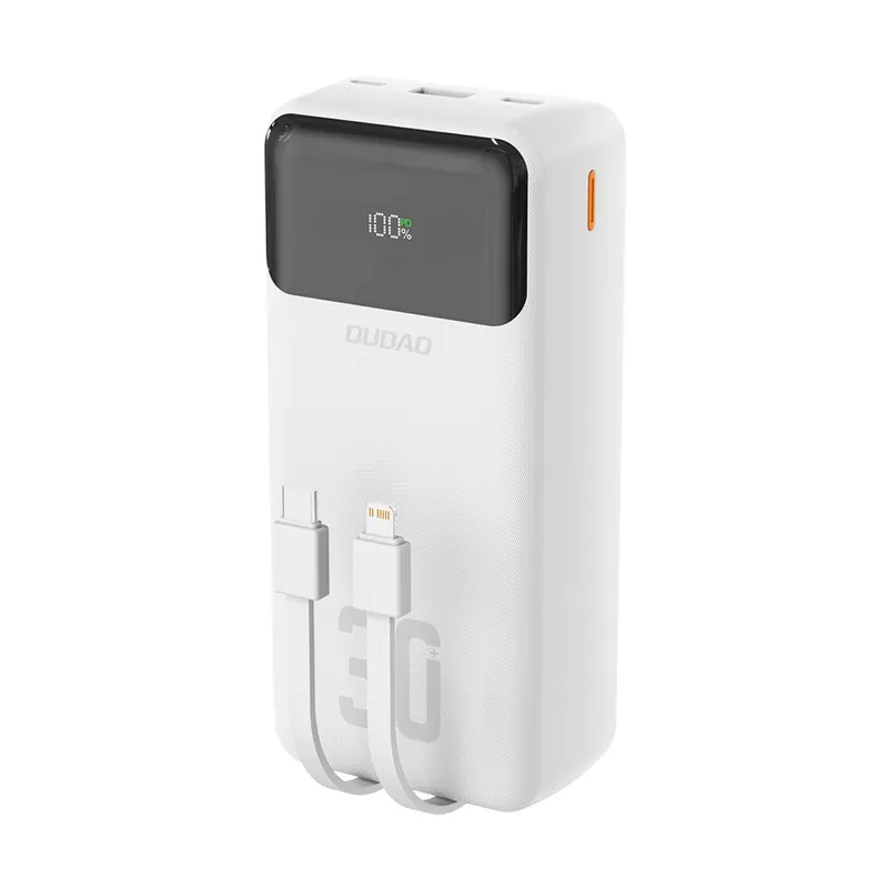 DUDAO ® Powerbank 30000Mah Usb-A Usb-C Pd 22.5W Biały Hurtownia Nowość