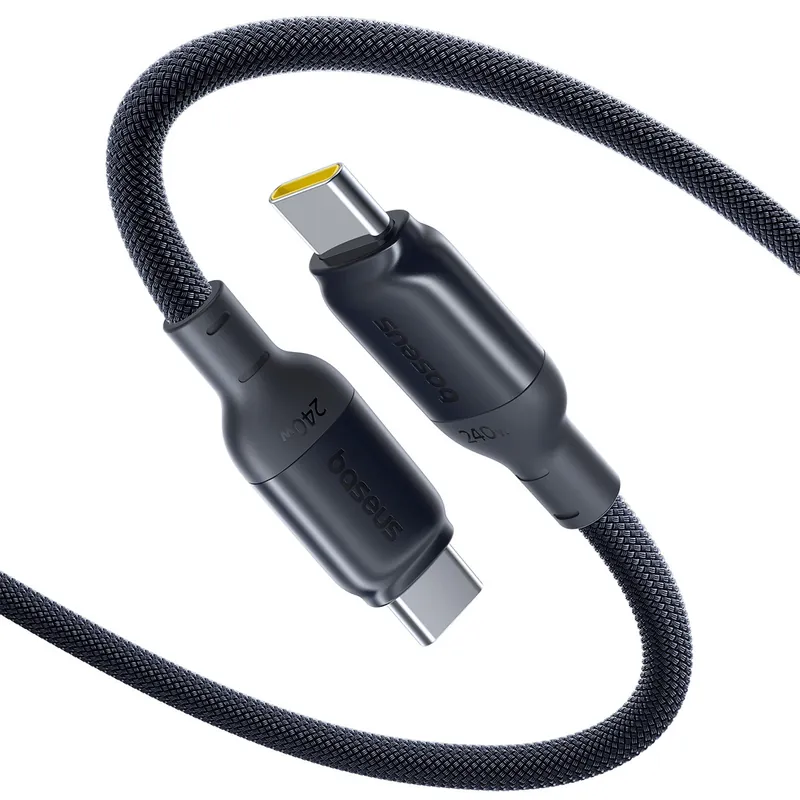 BASEUS ® Kabel Przewód Usb-C 240W 2M Czarny Hurtownia Taniej