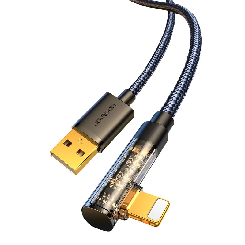 Łatwy zwrot JOYROOM ® Kątowy Kabel Iphone Lightning - Usb Do Ładowania Hurtownia Sklep
