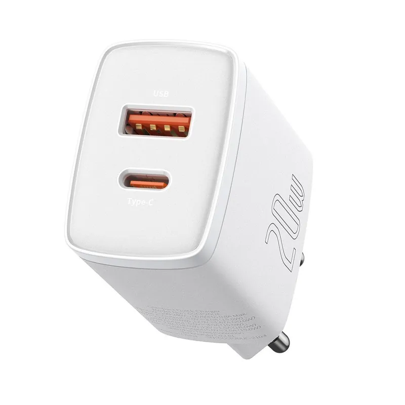 Wyjątkowa oferta BASEUS ® Szybka Ładowarka Sieciowa Compact Usb Usb-C 20W 3A Hurtownia Sklep
