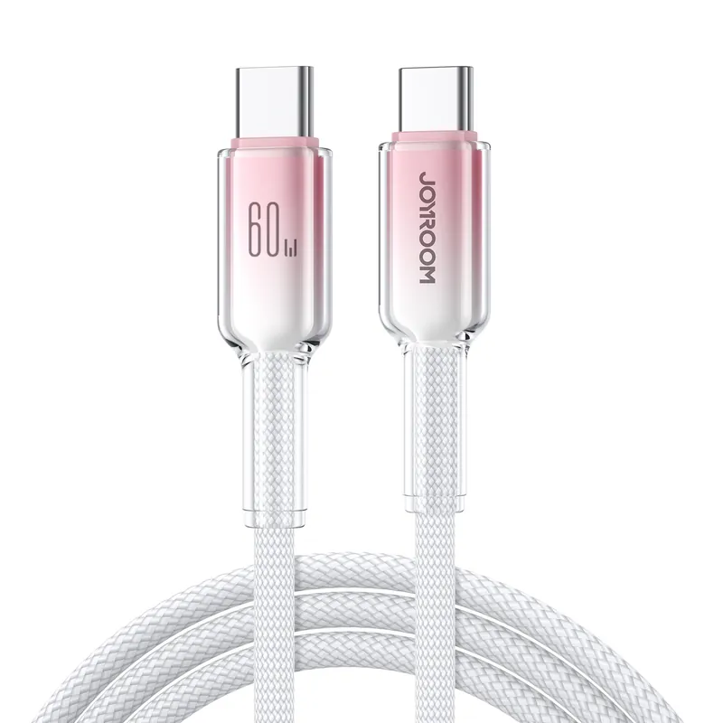 JOYROOM ® Kabel Przewód Crystal-Clear Series 60W Usb-C - Usb-C Hurtownia Dropshi Obniżka ceny