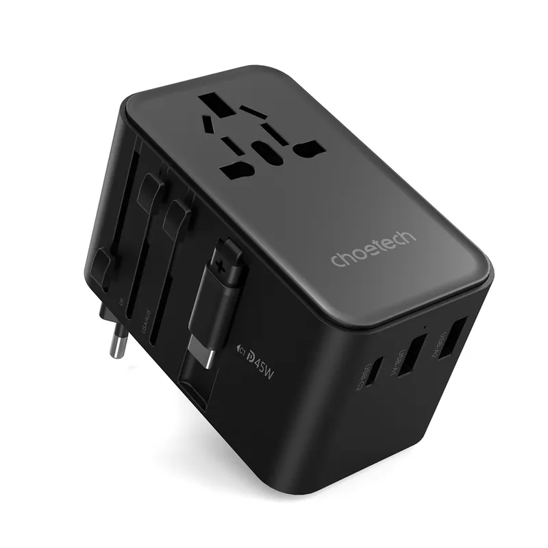 Najlepsza cena CHOETECH ® Adapter Ładowarka Podróżna 45W Eu / Us / Aus / Uk Hurtownia Dropshipp