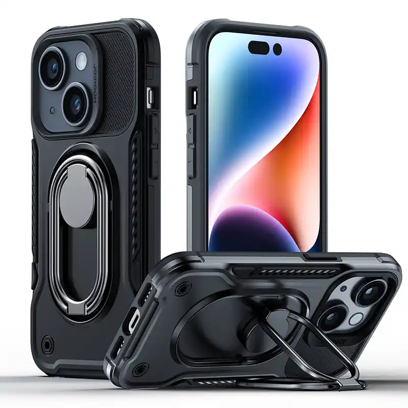 Ograniczona ilość JOYROOM ® Etui Do Iphone 14 Pancerny Pokrowiec Z Podstawką Hurtownia Sklep