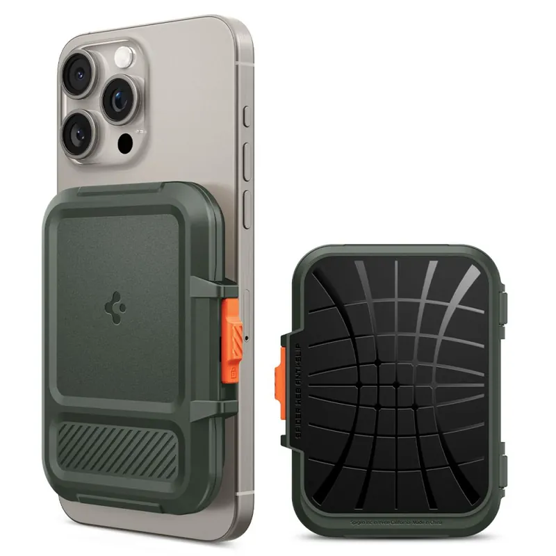 SPIGEN ® Etui Na Karty Do Smartfona Lock Fit Magsafe Zielony Hurtownia Dropshipp Ekspresowa dostawa