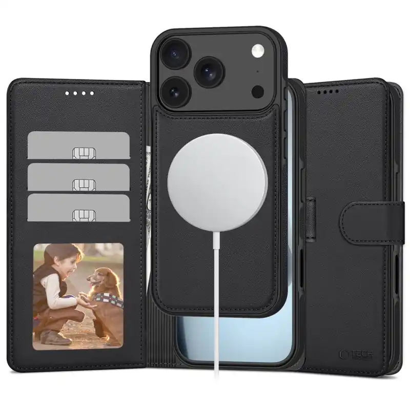 Najlepsza cena Tech-Protect ® Etui Z Klapką Miejscem Na Karty Do Iphone 17ProMax Hurtownia