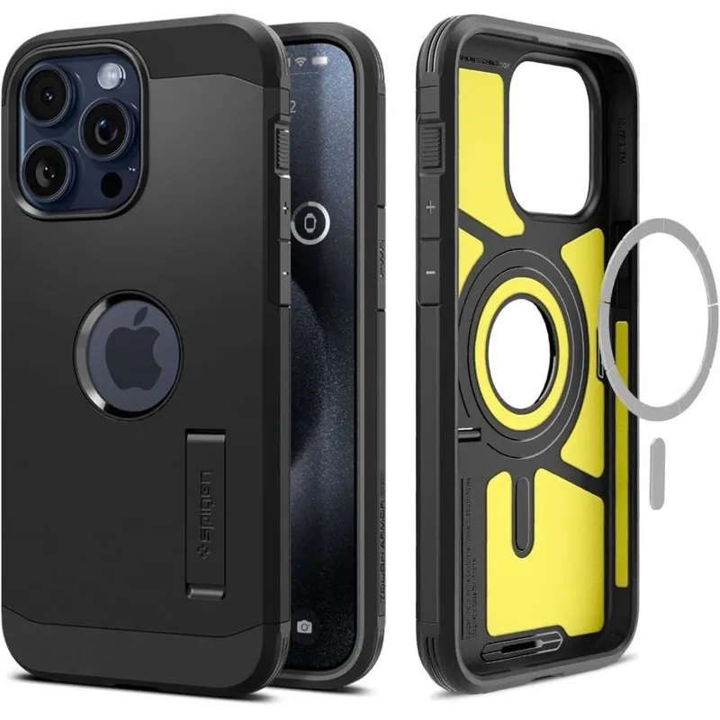 SPIGEN ® Etui Tough Armor Magsafe Na Iphone 15 Pro Max Czarne Hurtownia Sklep Nowość