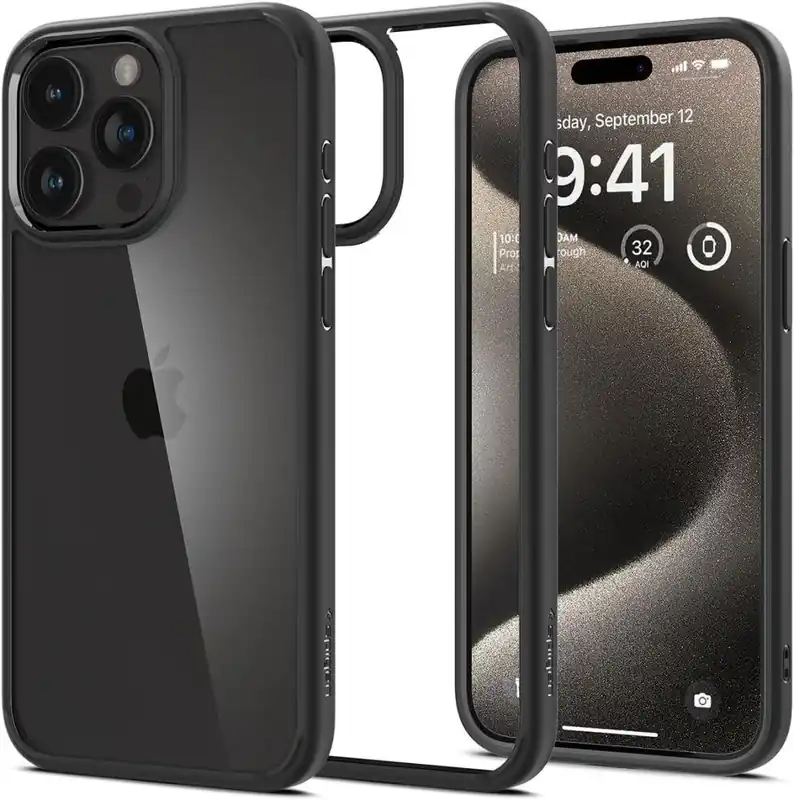 SPIGEN ® Etui Ultra Hybrid Na Iphone 15 Pro Czarny Mat Hurtownia Sklep Niska cena
