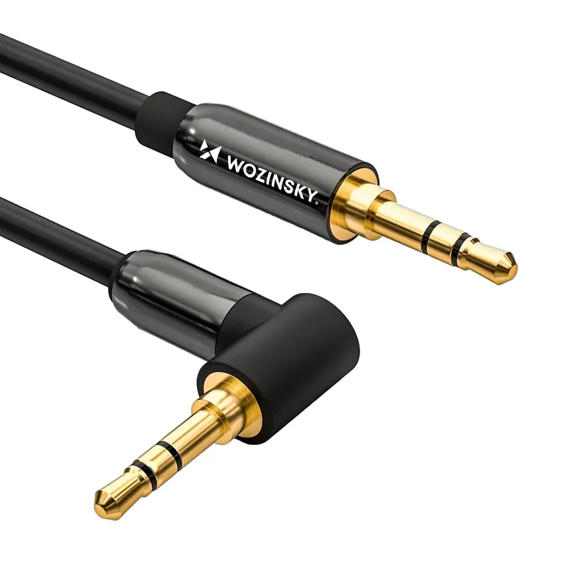 WOZINSKY ® Kabel AUX kątowy męski-męski kabel mini jack Hurtownia Sklep Nowy