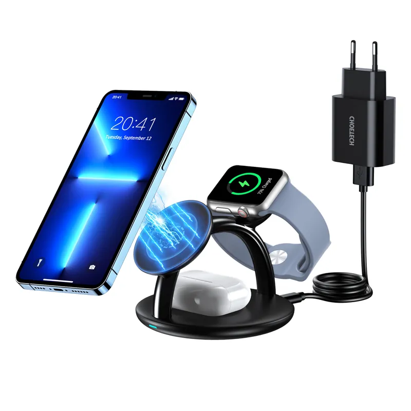 CHOETECH ® Indukcyjna Stacja Ładująca Do Iphone Airpods Pro Apple Hurtownia Skle Ostatnie sztuki