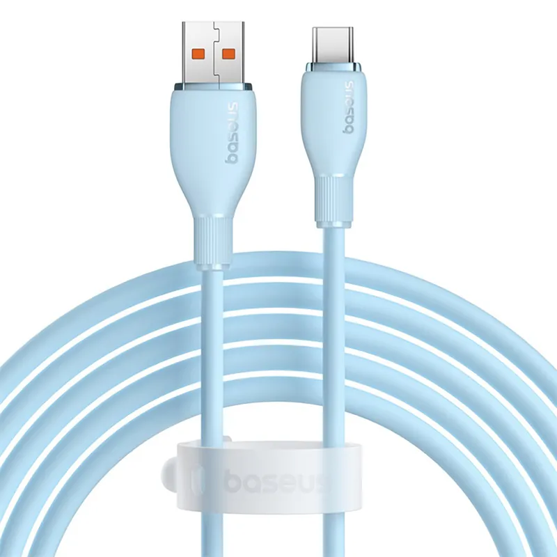 Cena promocyjna BASEUS ® Kabel Przewód Pudding Usb-A Usb-C 100W 2M - Niebieski Hurtownia Dropshi