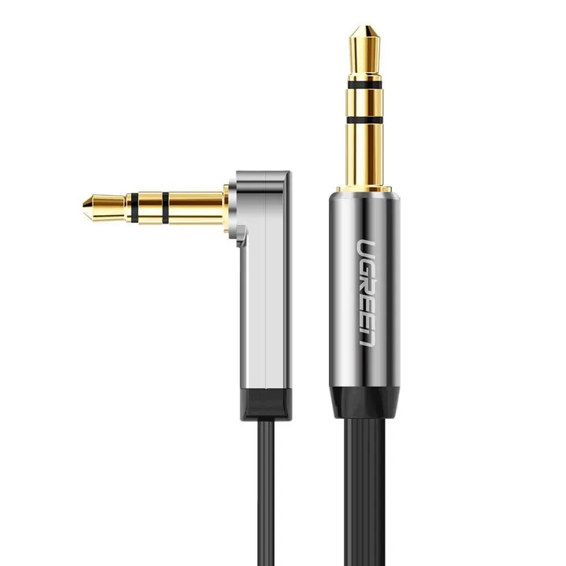 Łatwy zwrot UGREEN ® Kabel Przewód Płaski Kątowy Audio Aux 3.5Mm Hurtownia Sklep