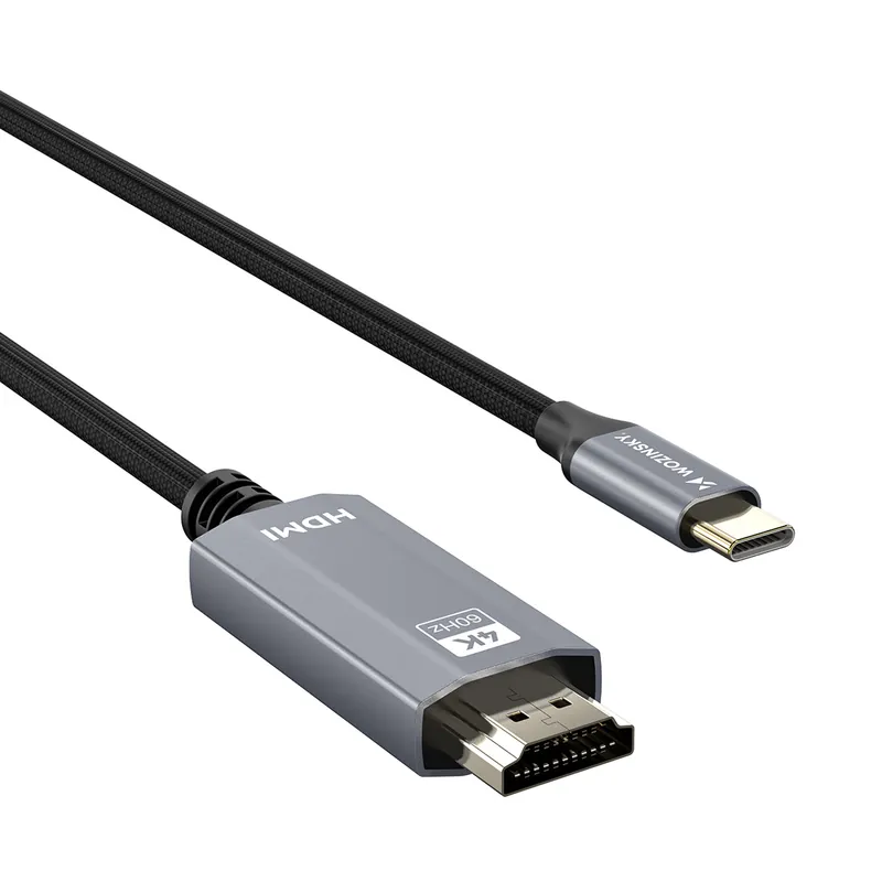 Zamów dziś WOZINSKY ® Kabel Przewód Usb-C - Hdmi 4K 60Hz 1.8M Czarny Hurtownia