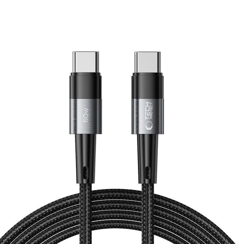 Bezpieczna płatność Tech-Protect ® Kabel Przewód Usb-C Ultraboost Pd 60W 3A 2M Szary Hurtownia