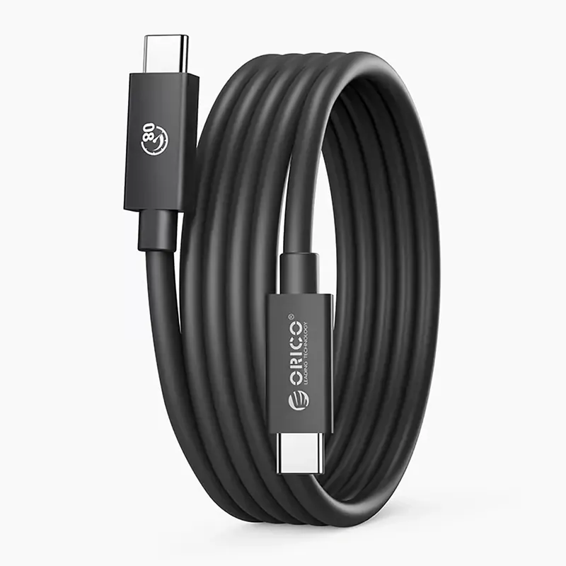 Łatwy zwrot ORICO ® Kabel Przewód Usb-C Usb4 Thunderbolt5 80Gbps 240W Hurtownia