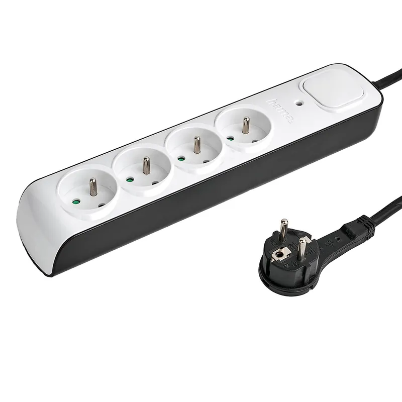 Hama ® Listwa Antyprzepięciowa 4 Gniazda 1.5M - Biała Hurtownia Dropshipping Szybka wysyłka