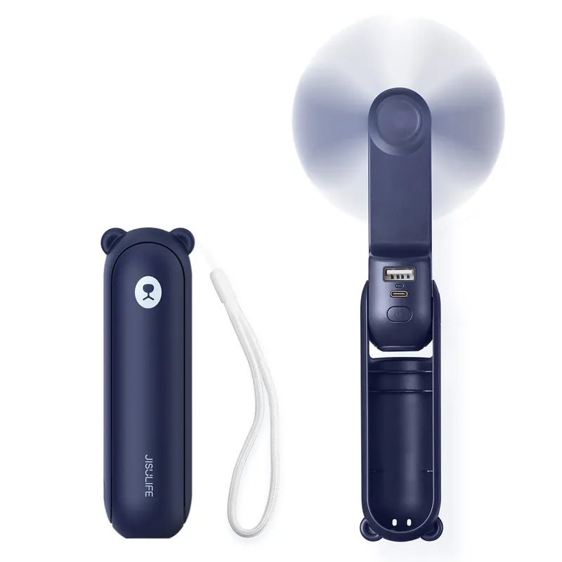 Jisulife ® Mini Wentylator Wiatrak Przenośny Z Funkcją Powerban Hurtownia Dropsh Cena promocyjna