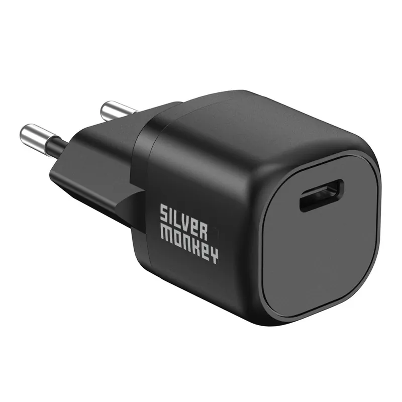 SILVER MONKEY ® Mini Ładowarka Sieciowa Usb-C 20W Pd Biała Hurtownia Sklep Zniżka