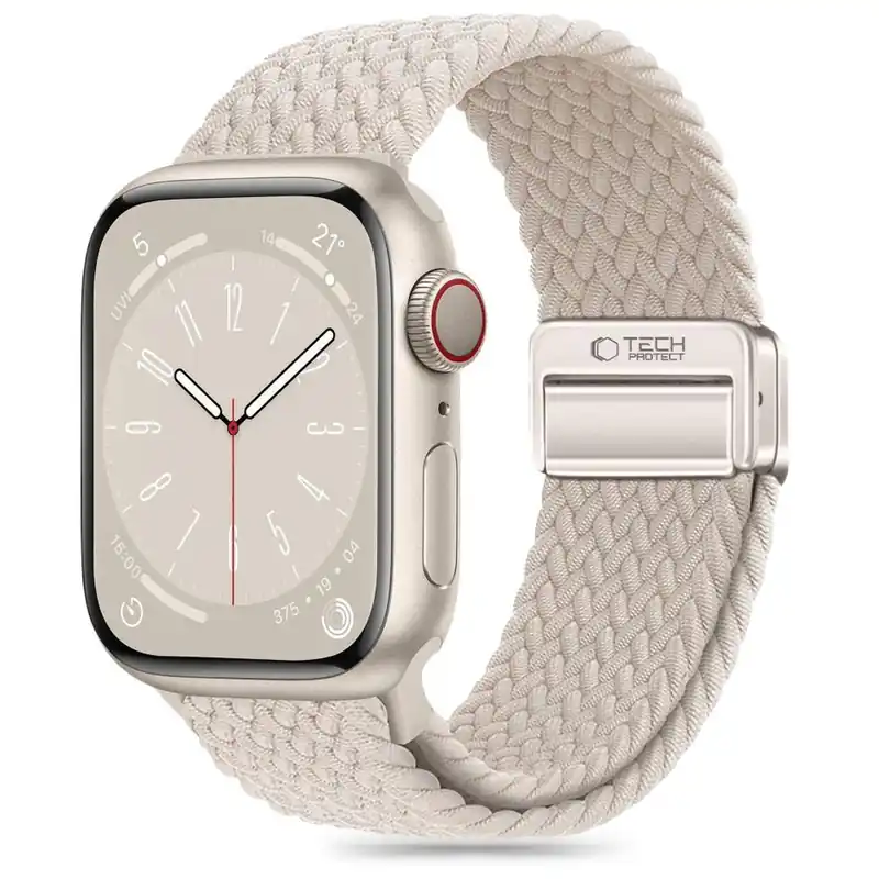 Tech-Protect ® Pasek Nylonowy Na Apple Watch 4-9 Ee Beż Hurtownia Łatwy zwrot