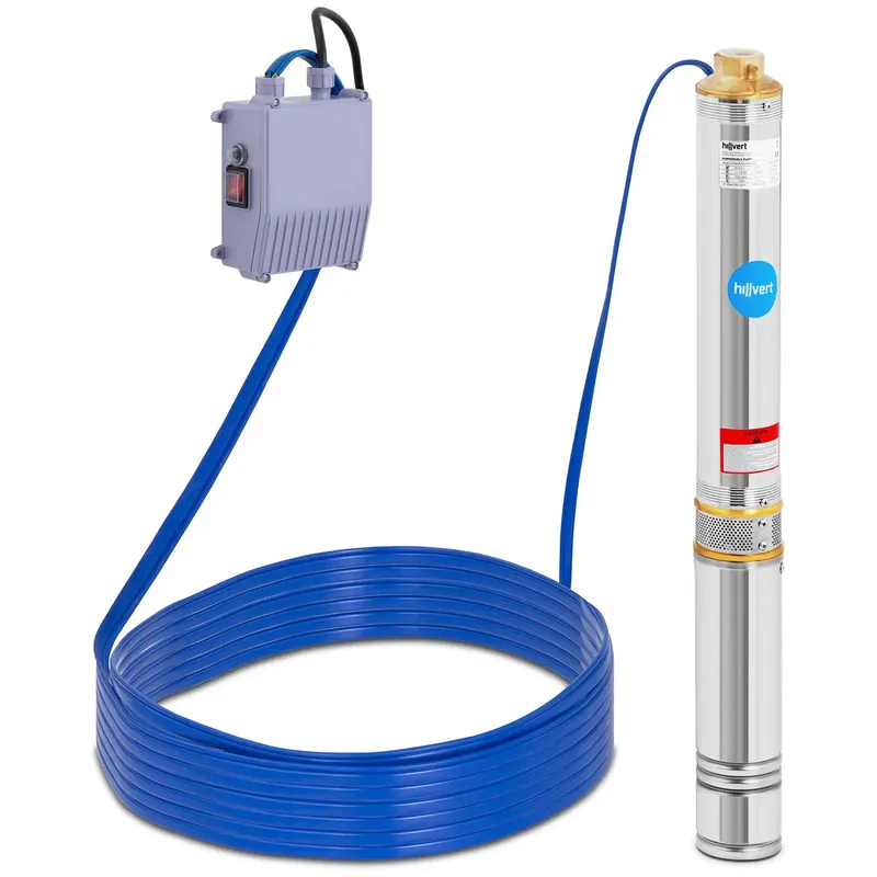 Hillvert ® Pompa Głębinowa Do Studni Głębinowej 3000l/godz 85m Cena Tanio Nowy