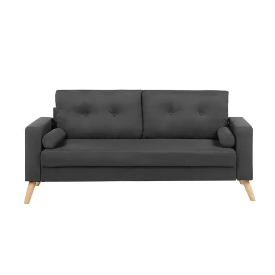 Do wyczerpania zapasów Sofa dla 2 osób KALMAR Ciemnoszary Tkanina Lumarko