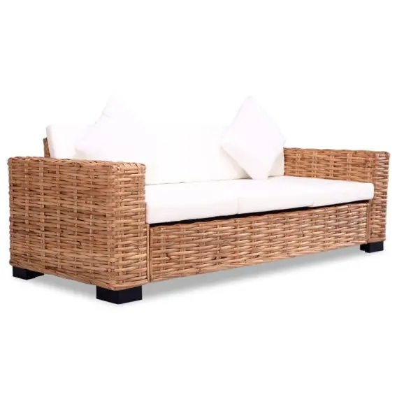 Sofa 3-osobowa z naturalnego rattanu Lumarko! - Hurtownia wielobranżowa Lumarko Promocja