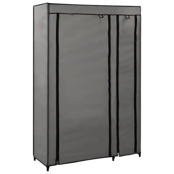 Ostatnie sztuki Składana szafa, szara, 110 x 45 x 175 cm, tkanina Lumarko! - Hurtownia wielobranżowa Lumarko