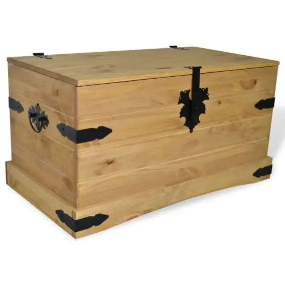 Skrzynia w meksykańskim stylu Corona, sosna, 91x49,5x47 cm Lumarko! - Hurtownia wielobranżowa Lumarko Zamów dziś
