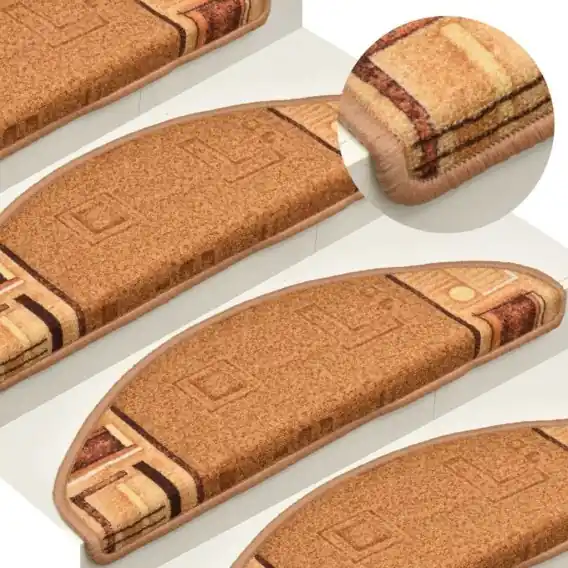 Samoprzylepne nakładki na schody, 15 szt., beżowe, 65x21x4 cm Lumarko! - Hurtownia wielobranżowa Lumarko Wyprzedaż