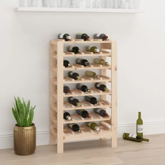 Stojak na wino, 61,5x30x107,5 cm, lite drewno sosnowe Lumarko! - Hurtownia wielobranżowa Lumarko Najlepsza cena