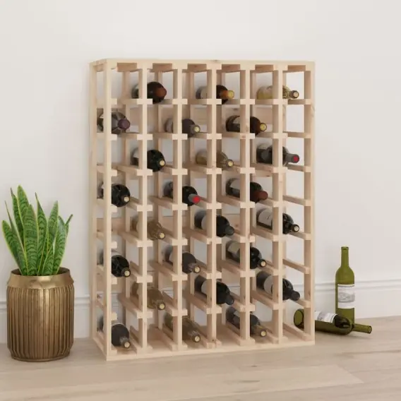 Kup teraz Stojak na wino, 70x33x94 cm, lite drewno sosnowe Lumarko! - Hurtownia wielobranżowa Lumarko