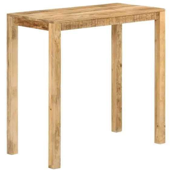 Darmowy zwrot Stolik barowy, 112x55x108, lite drewno mango Lumarko! - Hurtownia wielobranżowa Lumarko