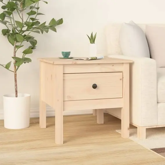 Bestseller Stolik boczny, 50x50x49 cm, lite drewno sosnowe Lumarko! - Hurtownia wielobranżowa Lumarko