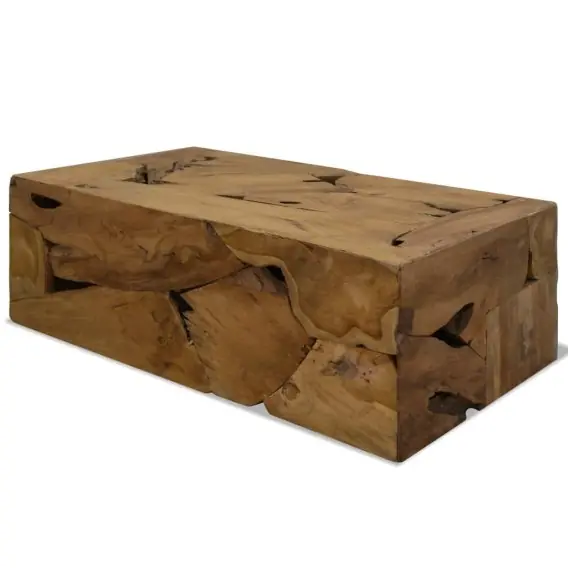 Tylko dziś Stolik kawowy z drewna tekowego, 90 x 50 x 30 cm, brązowy Lumarko! - Hurtownia wielobranżowa Lumarko