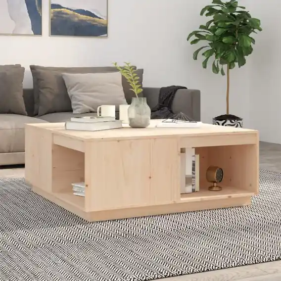 Stolik kawowy, 100x101x40,5 cm, lite drewno sosnowe Lumarko! - Hurtownia wielobranżowa Lumarko Oferta limitowana