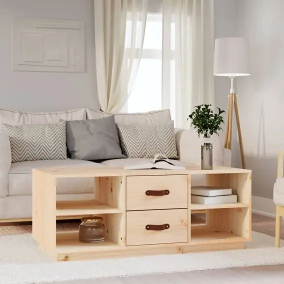 Stolik kawowy, 100x50x41 cm, lite drewno sosnowe Lumarko! - Hurtownia wielobranżowa Lumarko Nowość