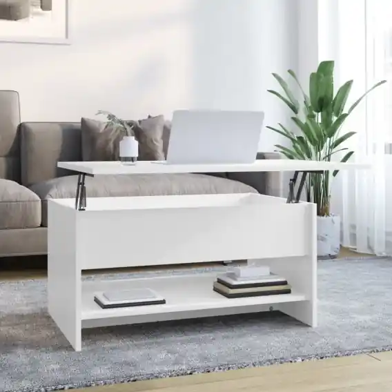Bestseller Stolik kawowy, biały o wysokim połysku, 80x50x40 cm Lumarko! - Hurtownia wielobranżowa Lumarko