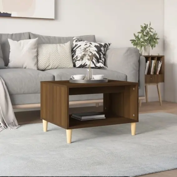 Stolik kawowy, brązowy dąb, 60x40x50cm, materiał drewnopochodny Lumarko! - Hurtownia wielobranżowa Lumarko Tylko do końca tygodnia