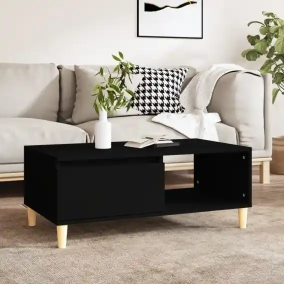 Stolik kawowy, czarny, 90x50x36,5 cm, materiał drewnopochodny Lumarko! - Hurtownia wielobranżowa Lumarko Ograniczona ilość