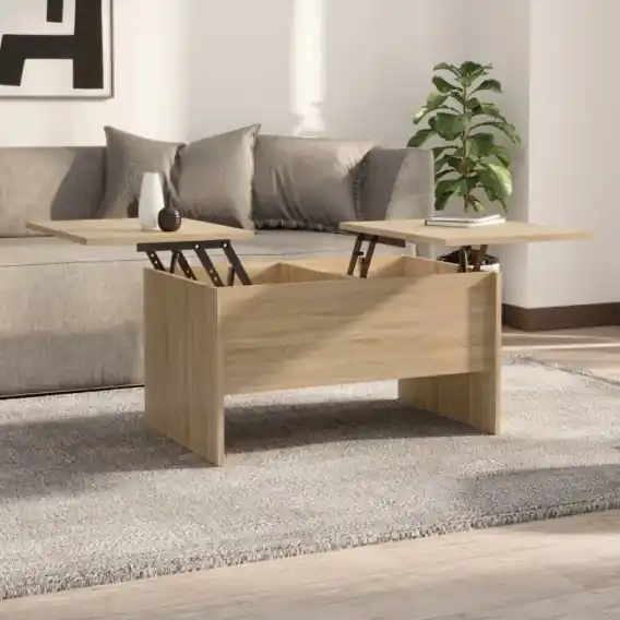 Stolik kawowy, dąb sonoma, 80x50x42,5 cm Lumarko! - Hurtownia wielobranżowa Lumarko Tani
