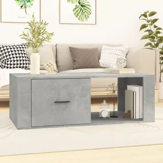 Zamów dziś Stolik kawowy, szarość betonu, 100x50,5x35 cm Lumarko! - Hurtownia wielobranżowa Lumarko