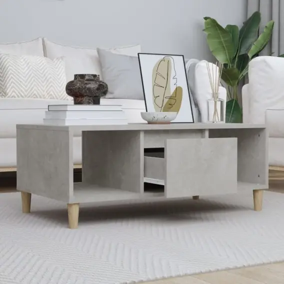Stolik kawowy, szarość betonu, 90x50x36,5 cm Lumarko! - Hurtownia wielobranżowa Lumarko Nowość