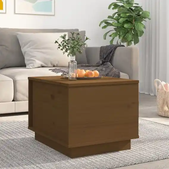 Ostatnie sztuki Stolik kawowy, miodowy brąz, 40x50x35 cm, lite drewno sosnowe Lumarko! - Hurtownia wielobranżowa Lumarko