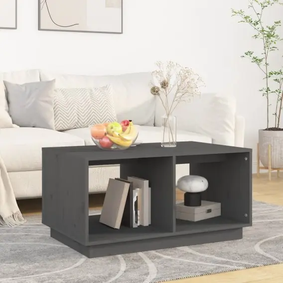 Popularny Stolik kawowy, szary, 80x50x40 cm, lite drewno sosnowe Lumarko! - Hurtownia wielobranżowa Lumarko
