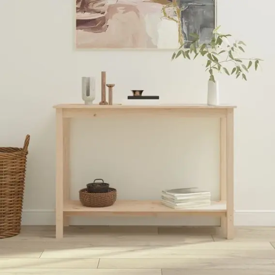 Stolik konsolowy, 110x40x80 cm, lite drewno sosnowe Lumarko! - Hurtownia wielobranżowa Lumarko Super okazja