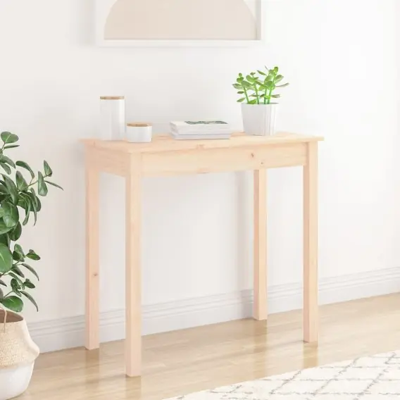 Oferta limitowana Stolik konsolowy, 80x40x75 cm, lite drewno sosnowe Lumarko! - Hurtownia wielobranżowa Lumarko