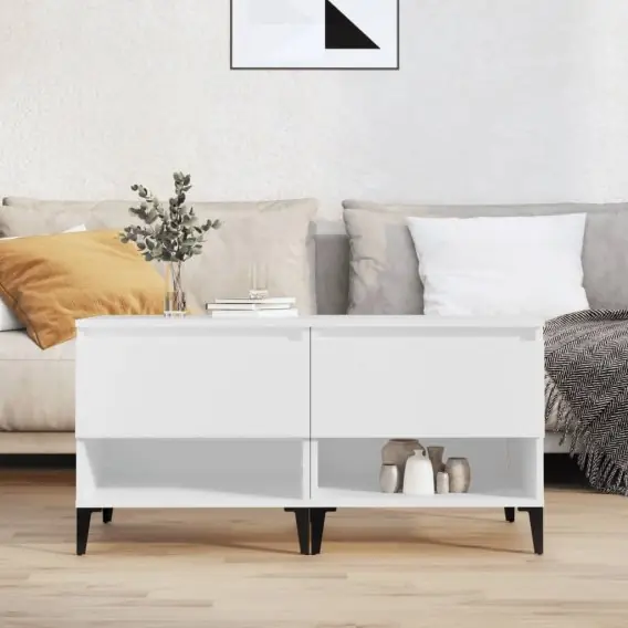 Zamów teraz Stoliki boczne, 2 szt., białe, 50x46x50 cm Lumarko! - Hurtownia wielobranżowa Lumarko